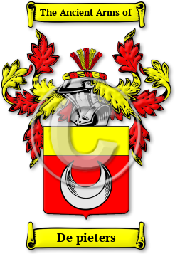 De pieters Family Crest Download (jpg) Legacy Series - 150 DPI